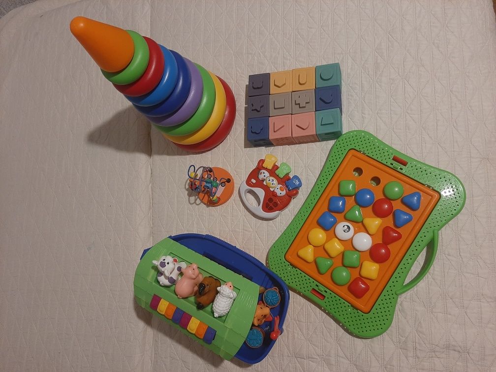Ковчег кубики силиконовие пирамида набор игрушек музикальная игрушка