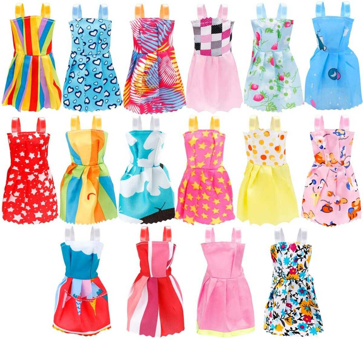 Ubranka Sukienki Dla Lalek Barbie 10 szt Zestaw