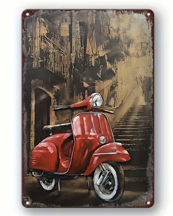 Placa metalica vintage