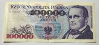 100 000 zł, 1993 rok, Seria: Y (rzadsza), stan 2