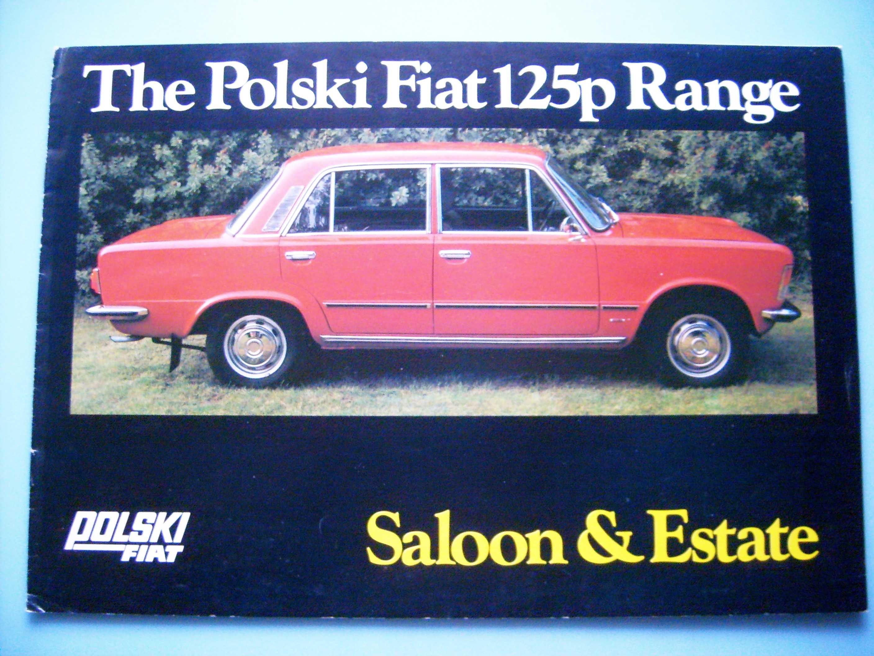 FSO / The Polski Fiat 125p Range - Saloon & Estate / prospekt 1978 BDB