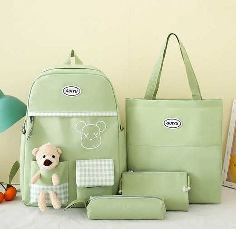 Цвет зелёный - Школьный рюкзак набор комплект новый