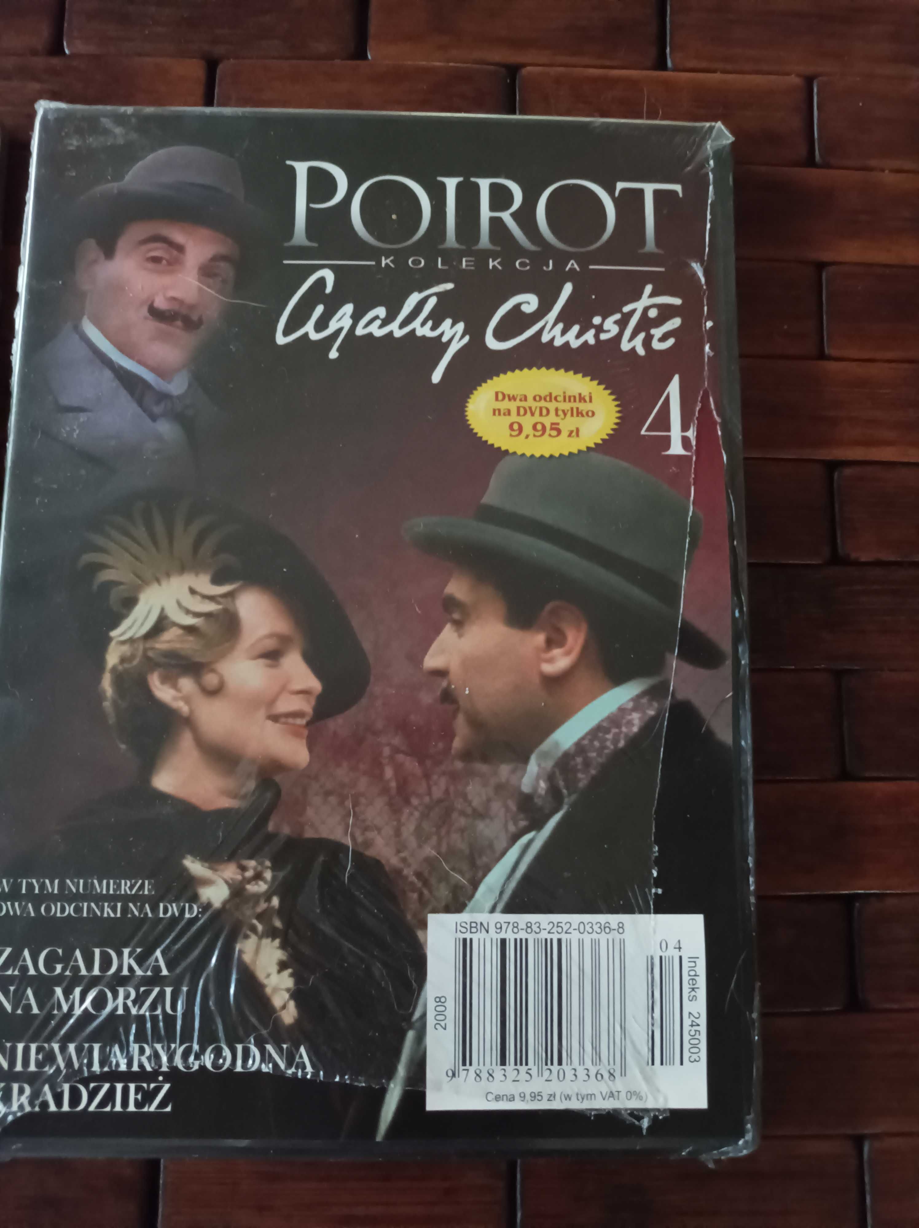 Poirot Agatha Christie dvd cz 3,4,8 nowe zafoliowane