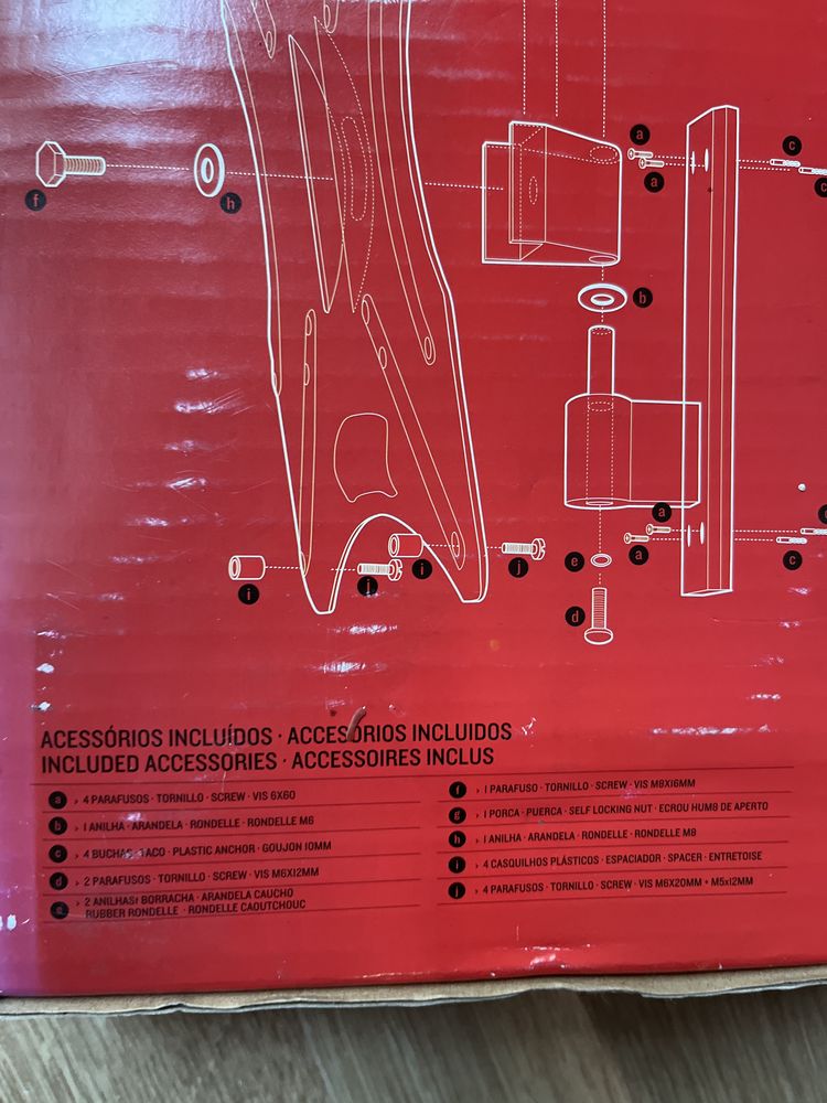 Fixador de parede para TVs