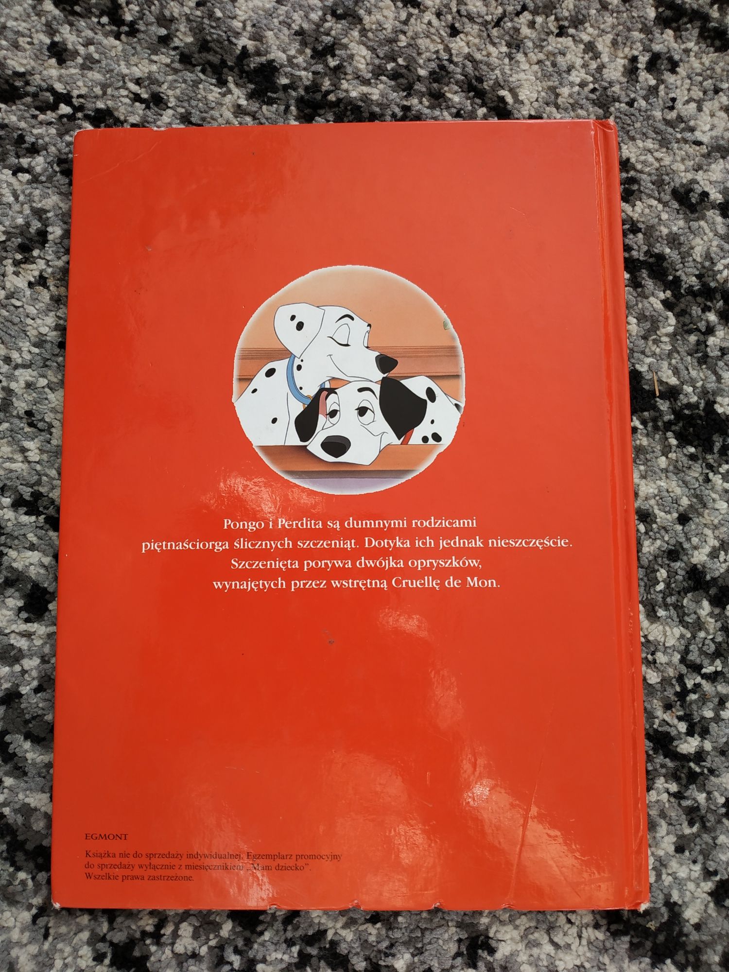 Książka 101 dalmatyńczyków wydawnictwa Egmont
