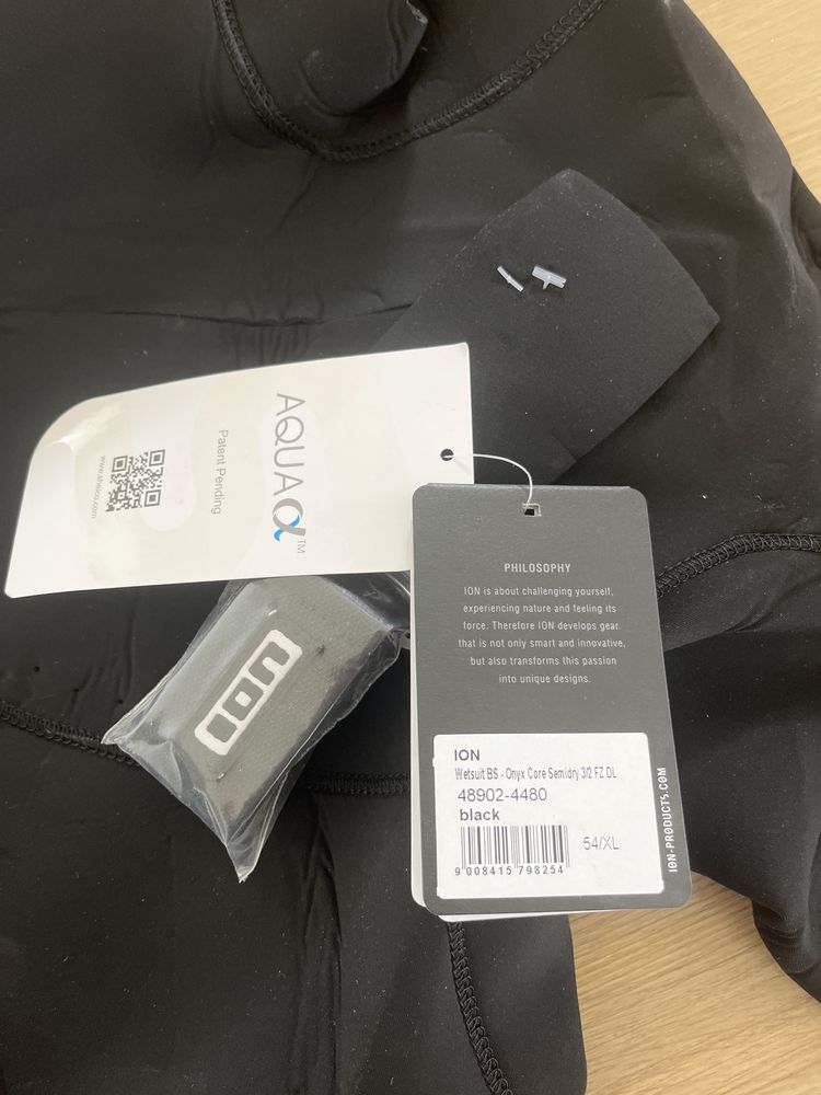 Kombinezon ion wetsuit BS onyx core semidry 3/2 FZ DL CZARNY 54/xl