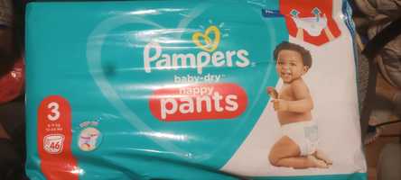 Pampers 3 підгузки трусики 46 штук