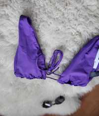Góra od stroju kąpielowego fioletowa top bikini ZARA