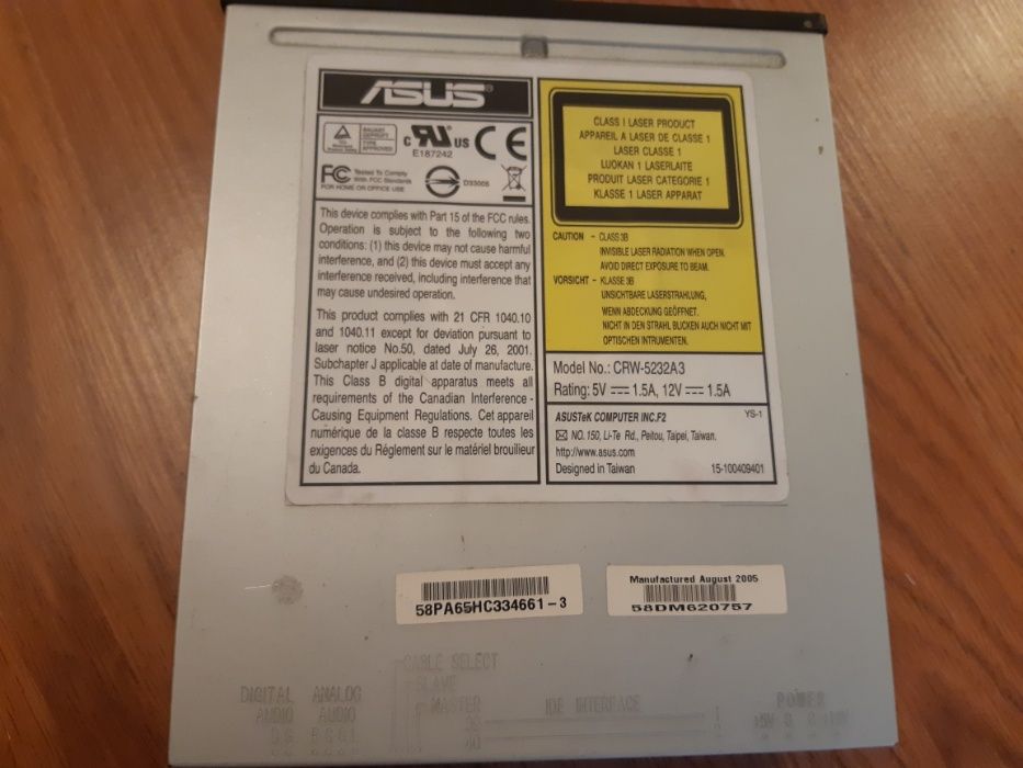 Дисковод, оптический привод Asus DVD±RW