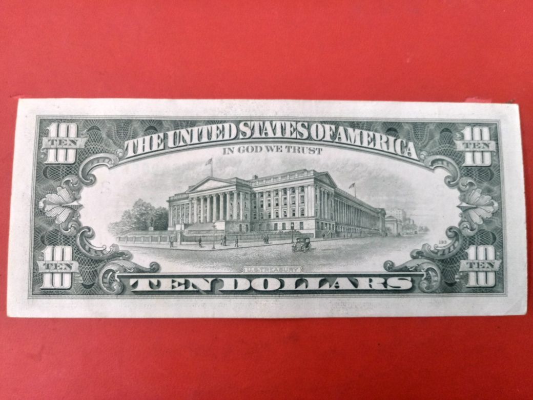 Kolekcjonerski banknot 10 dolarowy z 1985 r.