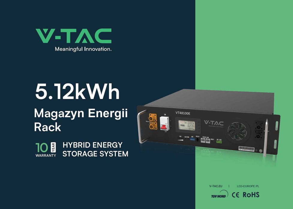 Turbina wiatrowa 1000W + Fotowoltaika 2,64 kWp + Magazyn 5,12 kWh