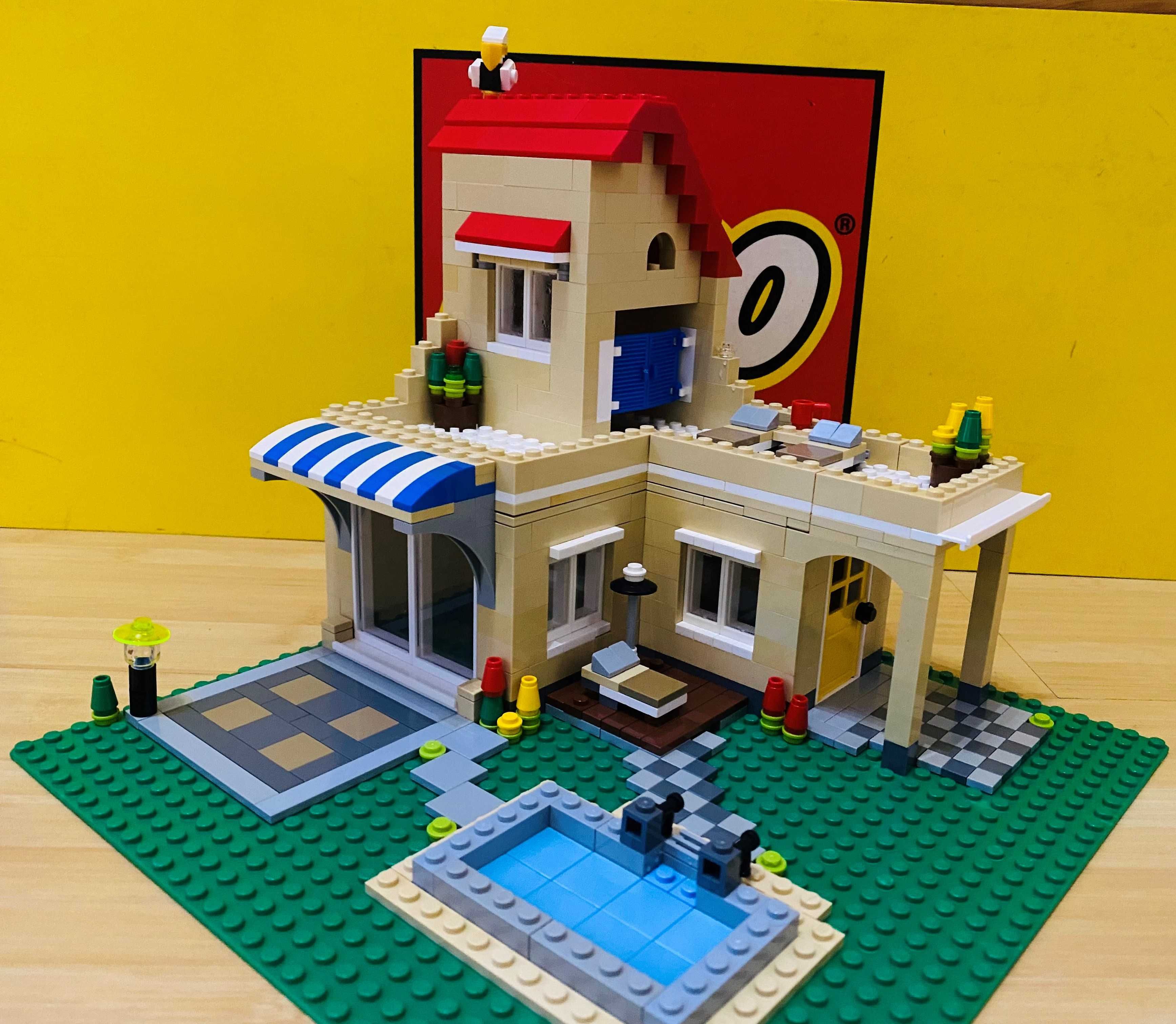 LEGO CREATOR 6754 Dom rodzinny z basenem i balkonem domek z klocków