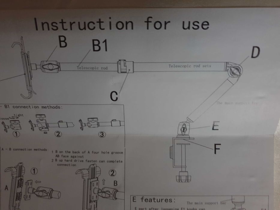 Para Smartphones / Tablets --- Suporte Metálico Robusto Articulado