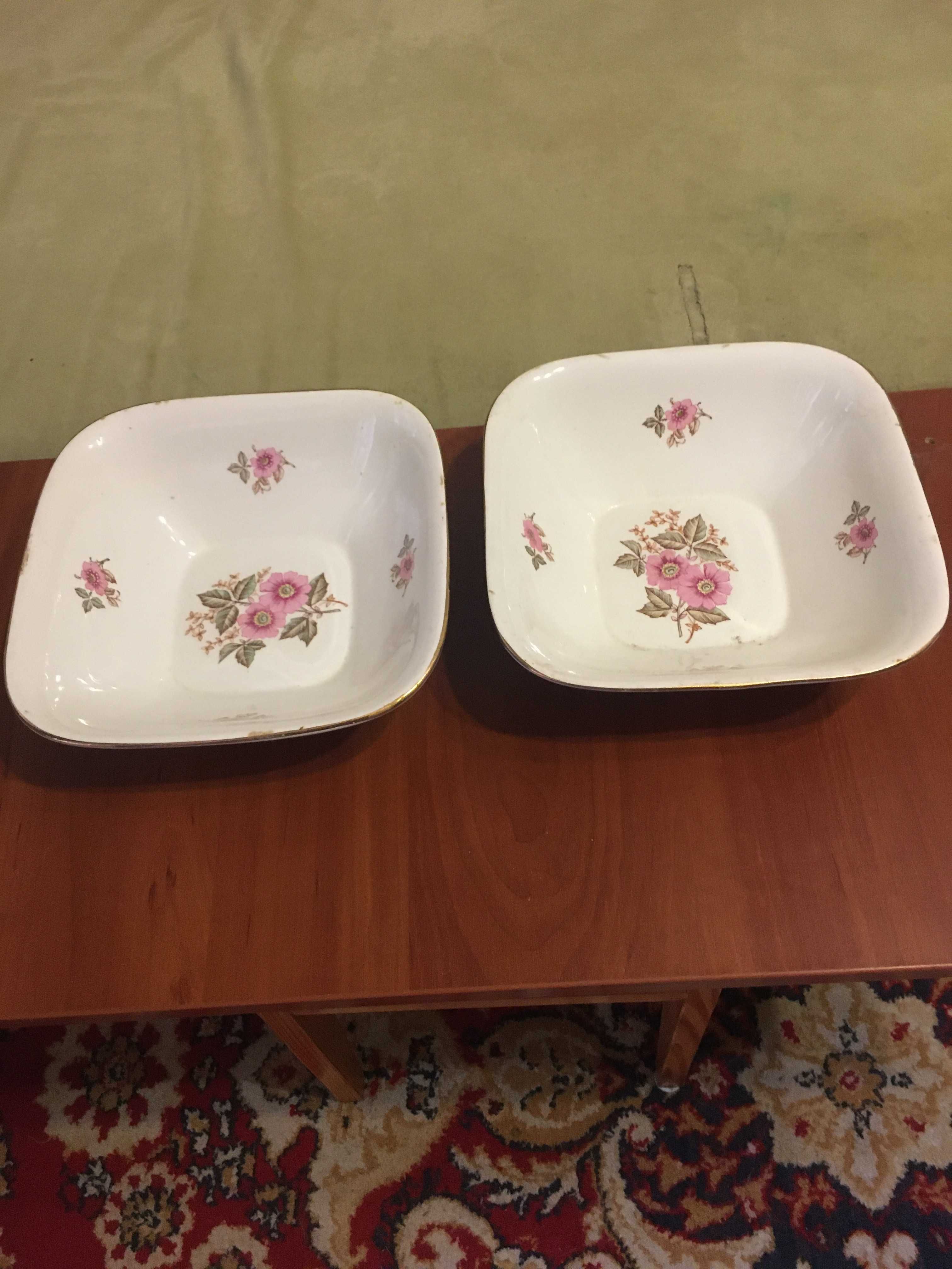 Тарелки глубокие, мелкие, для подачи мяса, салатники