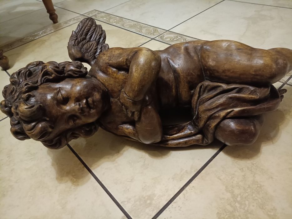 Stare anioły para XVIII wiek 58 cm