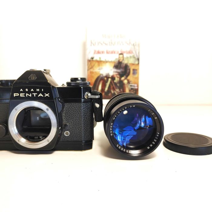 Analogowa Lustrzanka Asahi Pentax ES - Electro Spotmatic z 135 mm 2,8