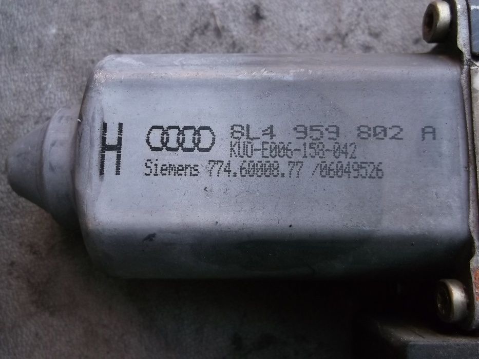 audi A3 1.8 20v 99r mechanizm opuszczania szyby tył podnośnik elektr.