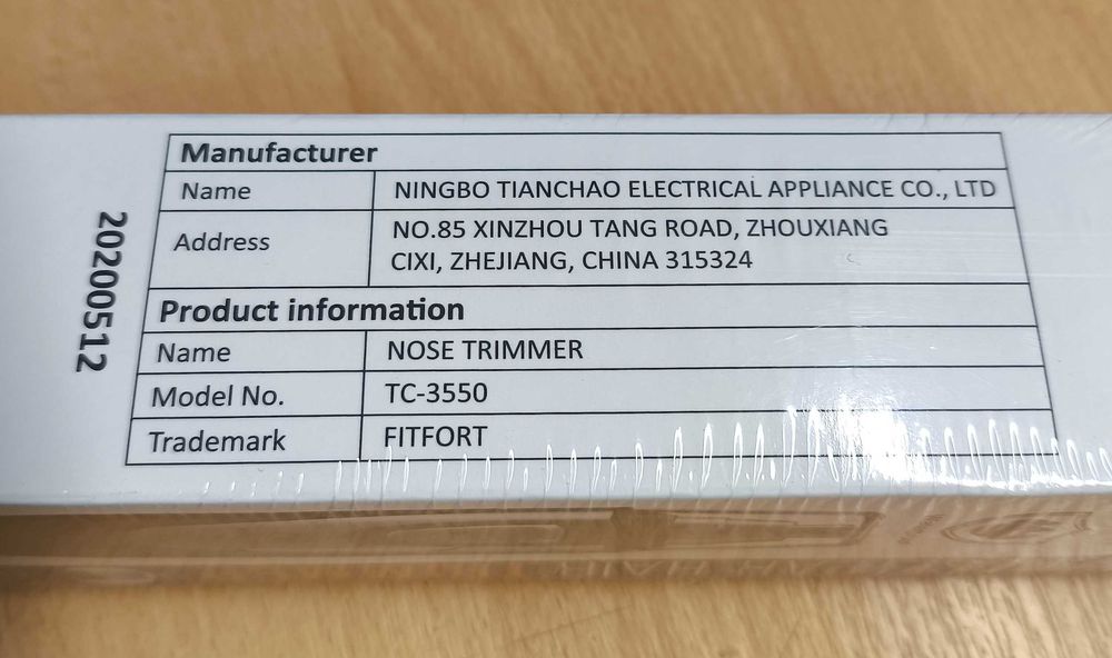 Maszynka do strzyżenia włosów w uszach nosie trymer na baterie [2506]