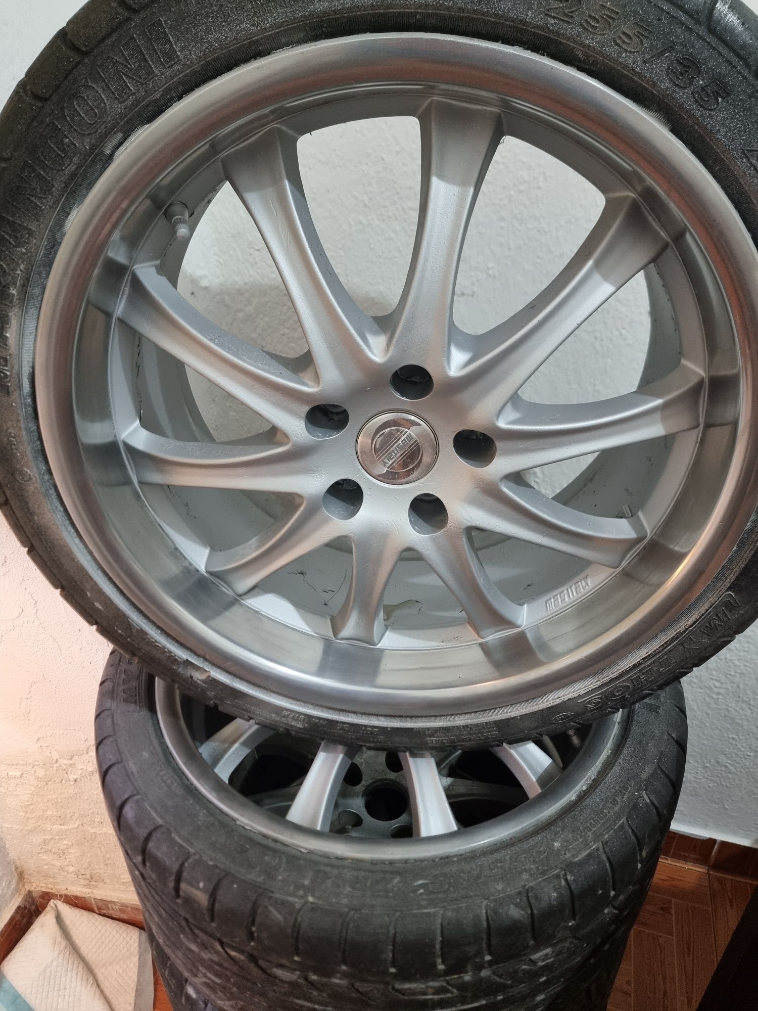 Vendo ou troco jantes massitaly 18', 5x112.