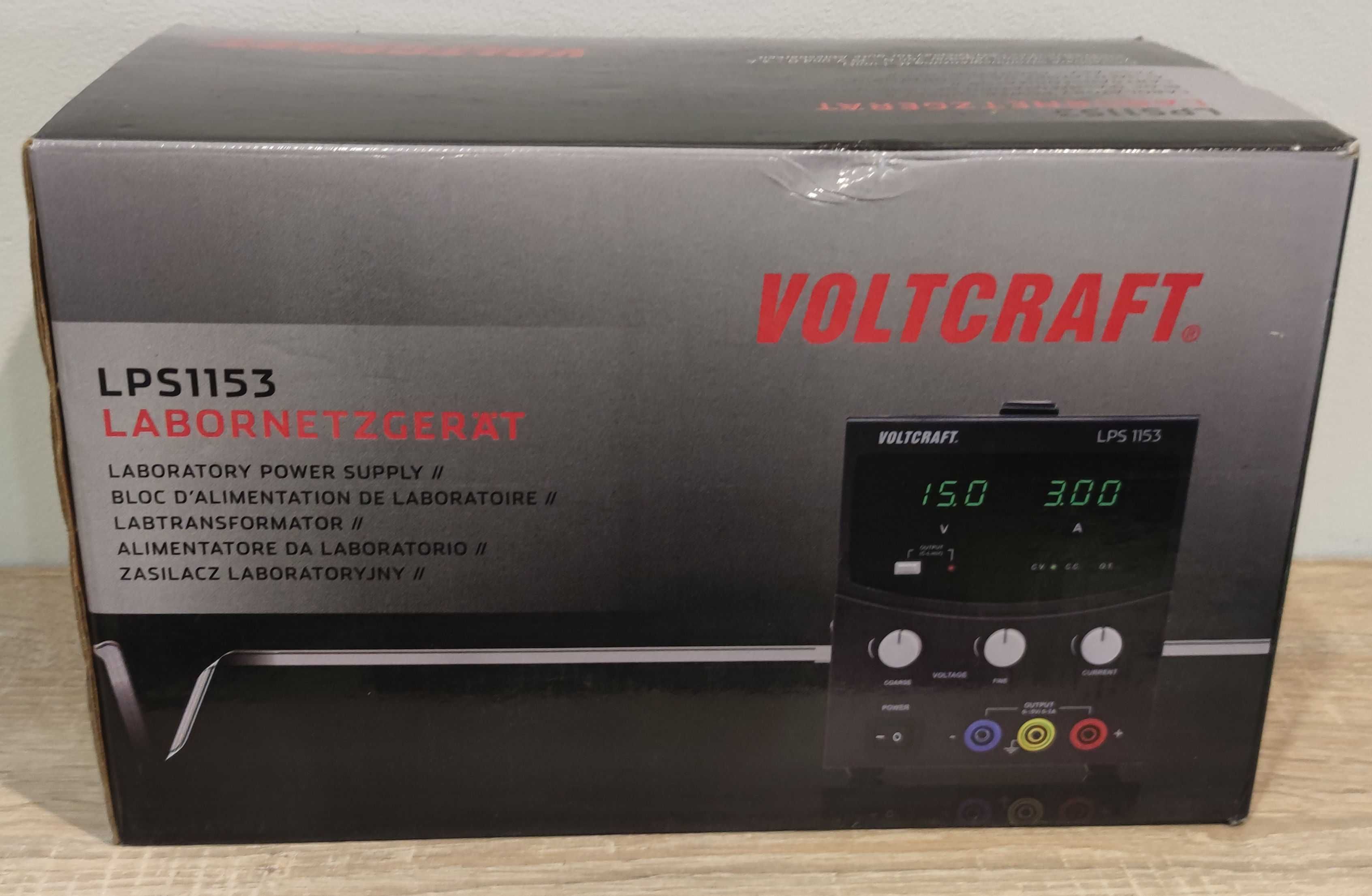 Voltcraft LPS 1153 zasilacz laboratoryjny 0-15V 0-3A