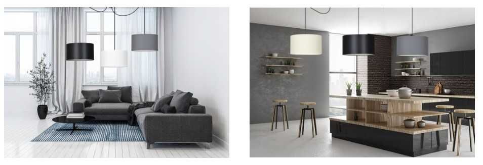Lampa wisząca EMIBIG Lighting ROTO E27 3 abażury