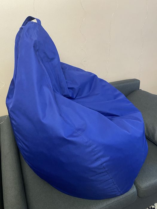 Крісло мішок синього кольору