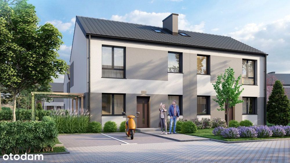 Przytulny bliźniak z ogródkiem, świetna okolica