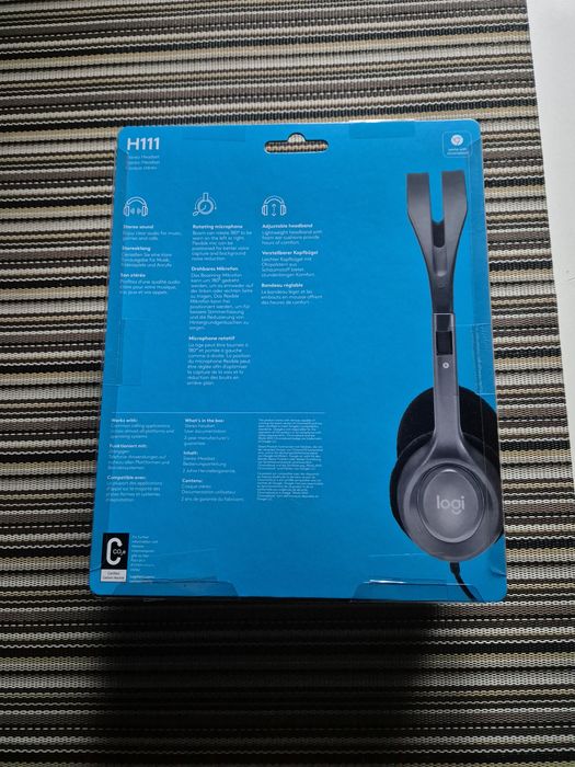 Продам нові навушники Logitech H111