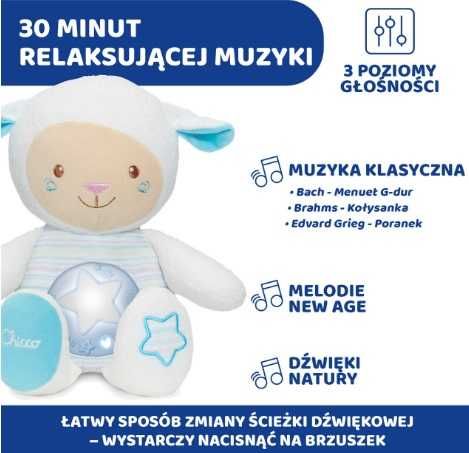 Chicco Owieczka z projektorem Lampka First Dreams Róż NOWE CHI074365