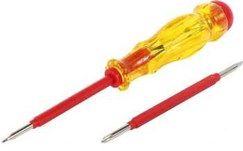 MIERNIK Próbnik napięcia tester AC100-500V krzyżak/płaski