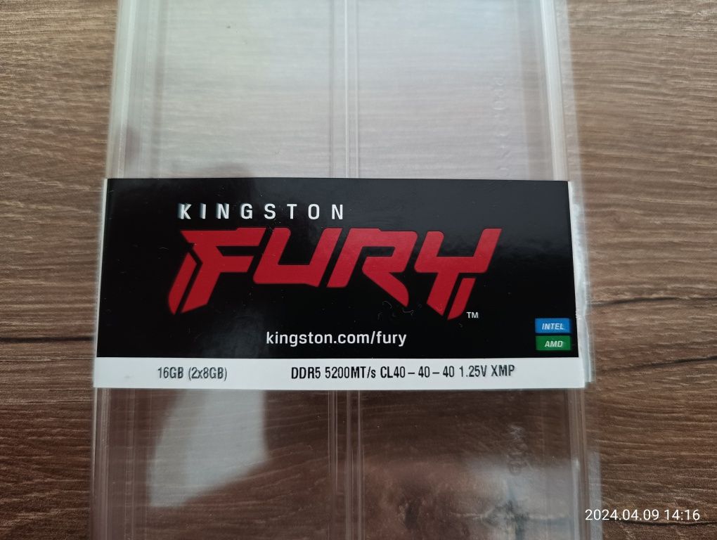 RAM DDR5 DDR 5 Kingston Fury Beast 16GB (2x8GB)