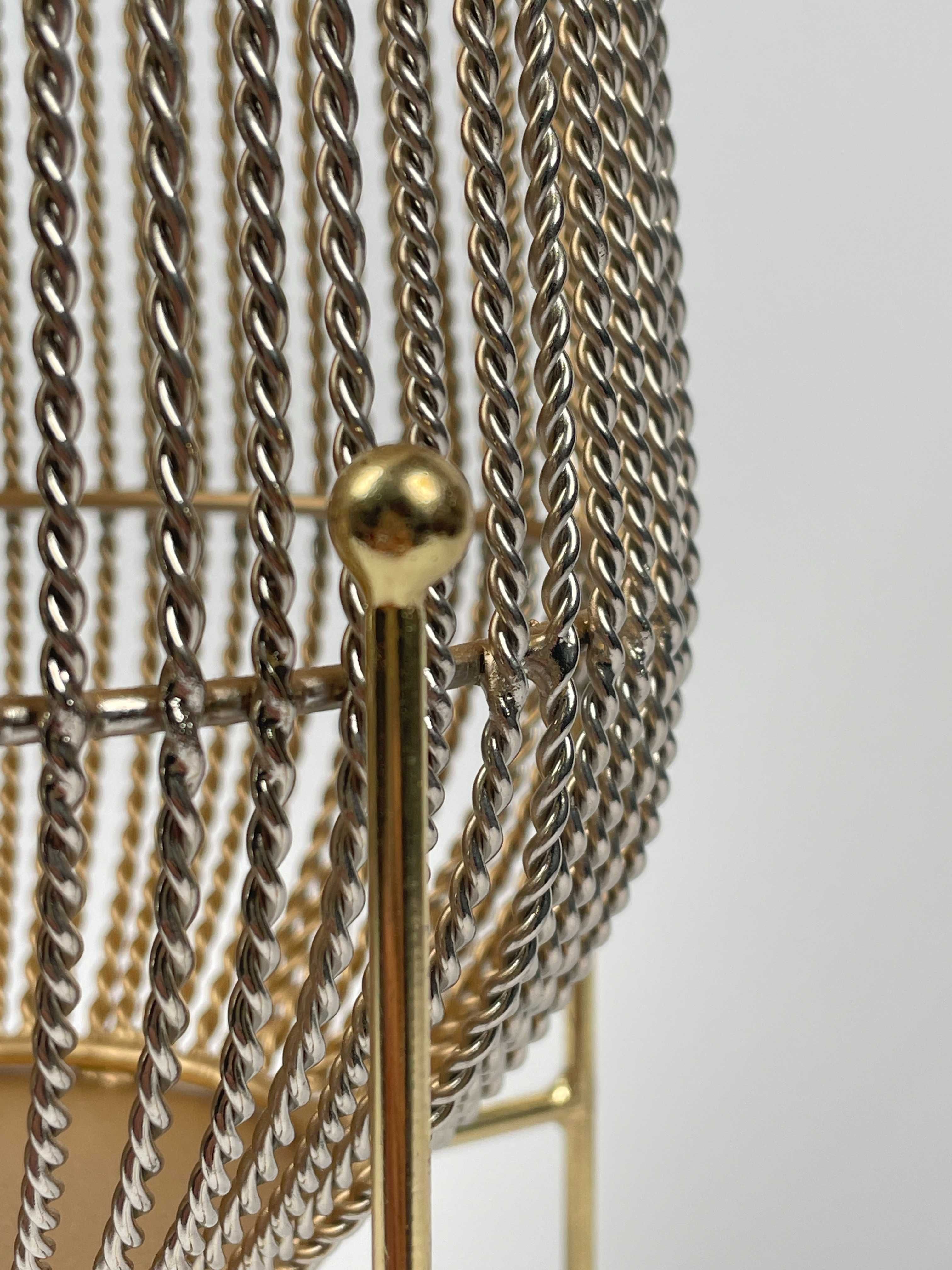 LAMPION metalowy druciany dekoracja prezent 37 cm