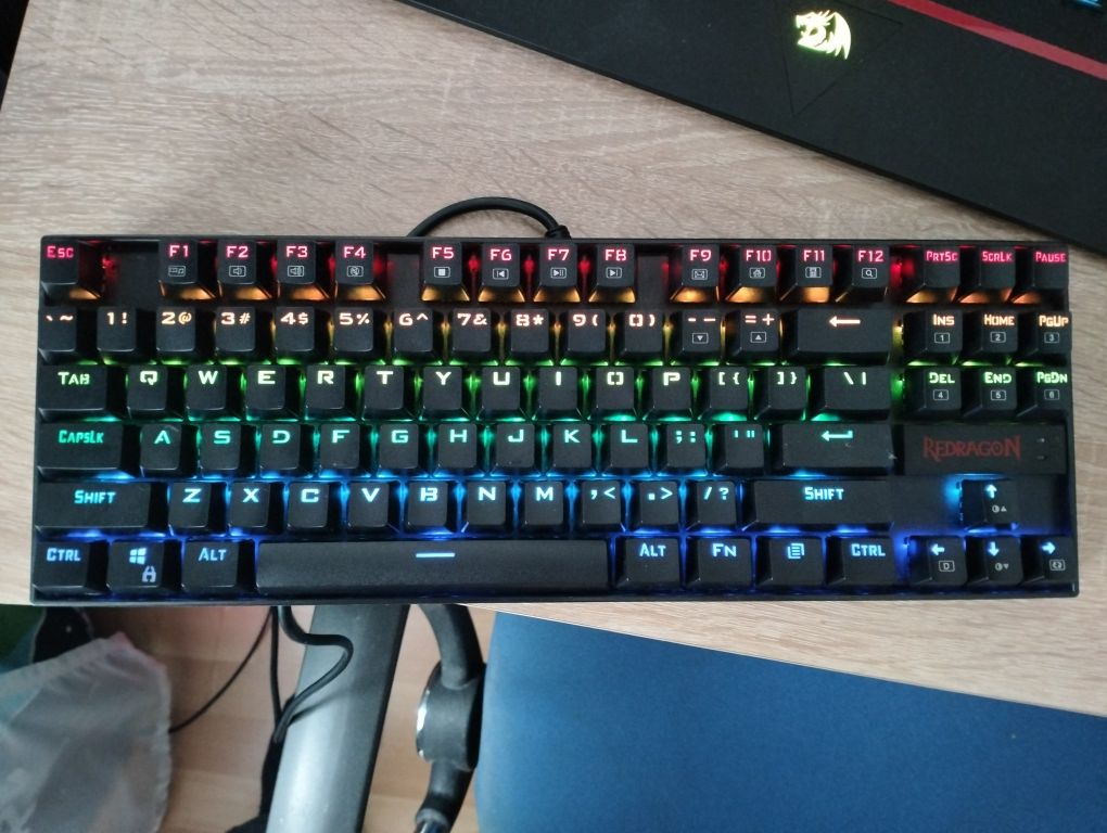 Klawiatura mechaniczna Redragon Kumara K552 RGB-2 full RGB TKL 60%