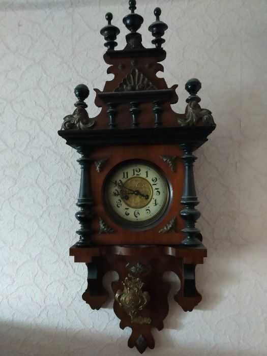 Большие Старинные настенные часы Gustav Becker G.B. SILESIA Германия