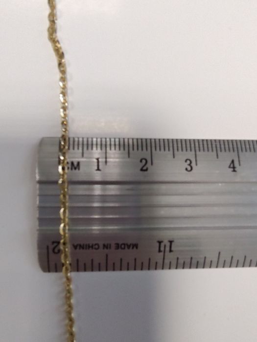 Subtelny złoty łańcuszek splot ankier PR 585