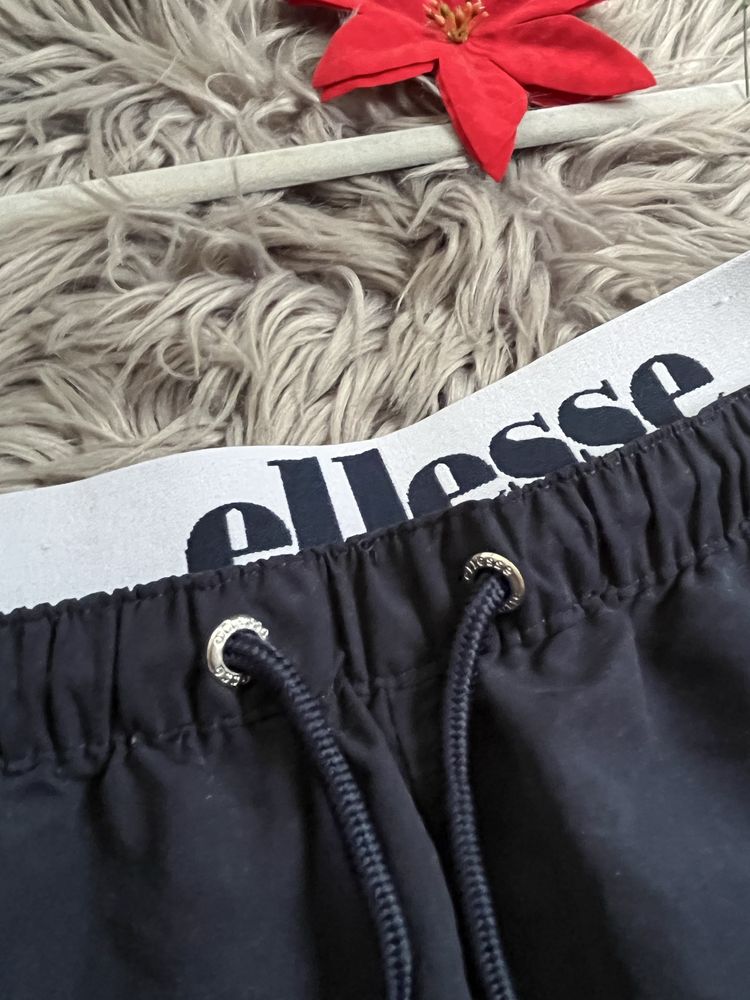Ellesse spodenki sportowe szorty granatowe L z gumą logo