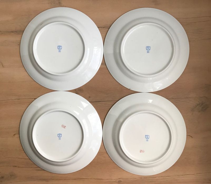 тарелка мелкая большая закусочная столовая фарфор ВФЗ винтаж СССР