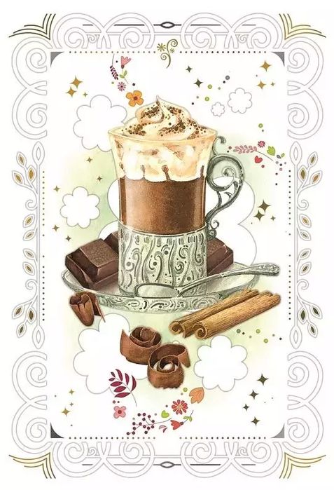 Karnet 12x18 cm B-BD 502 092 + koperta Kawa. DaVinci. Nowy Produkt