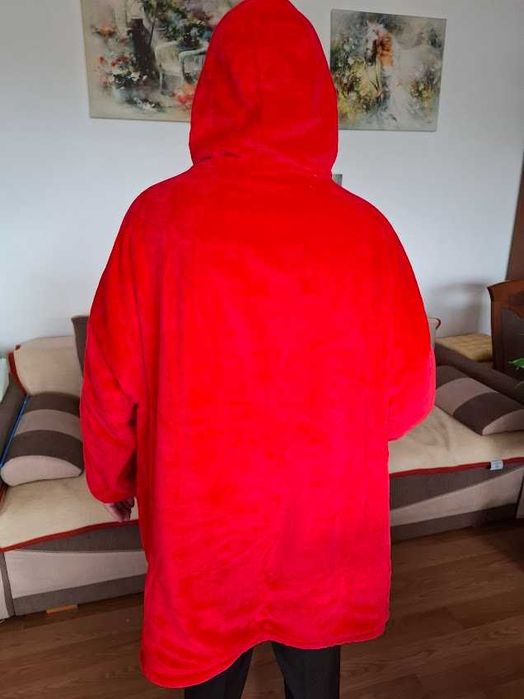 Ciepła Bluza Polarowa z Kapturem – Rozmiar 3XL