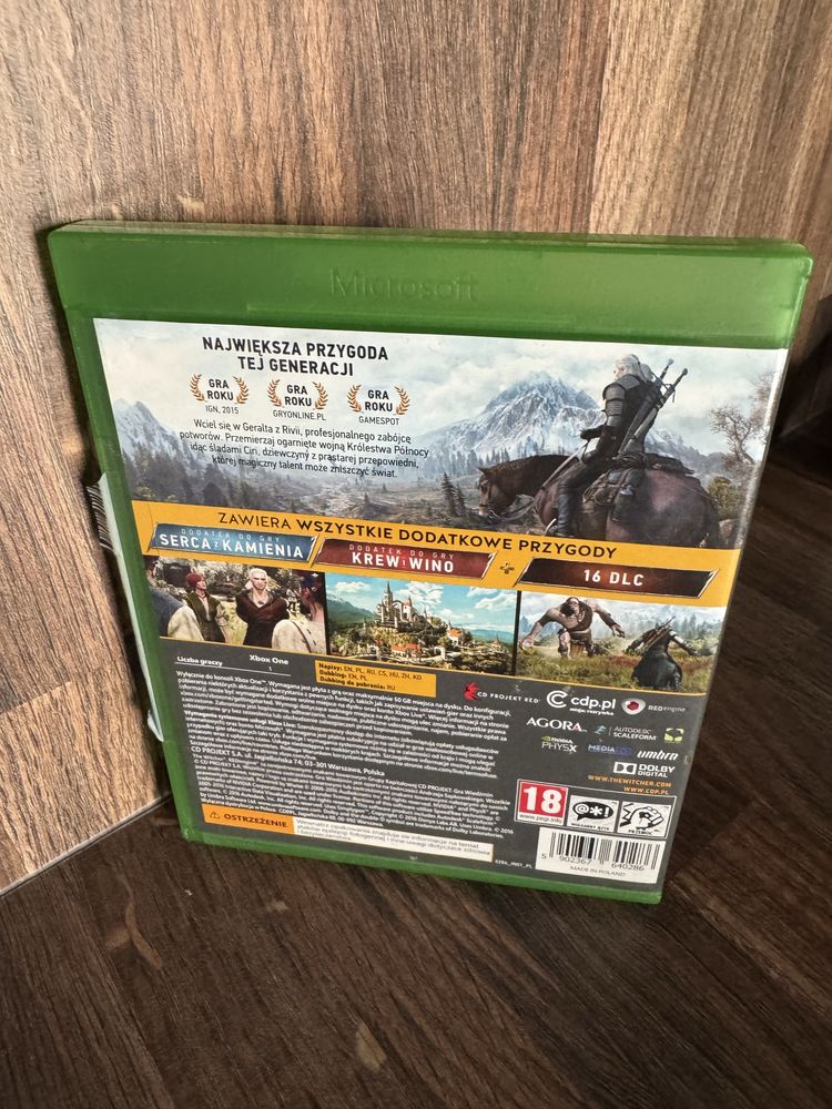 Xbox One Series X Wiedźmin 3 Dziki Gon Edycja Gry Roku PL!