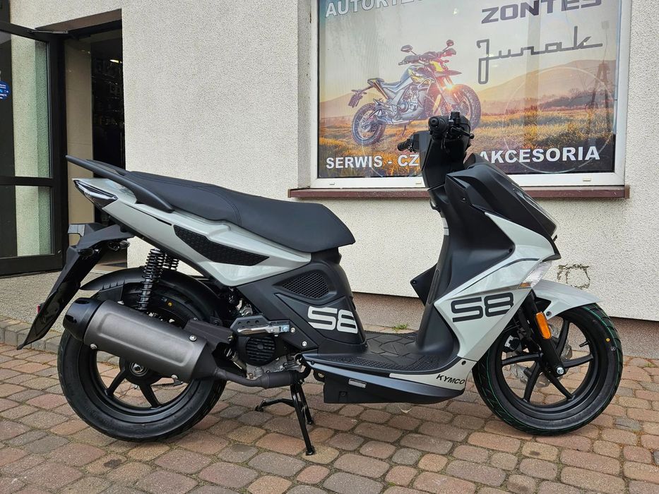 Kymco Super 8 - nowy, dostępny od ręki, kolor szary + BON NA AKCESORIA