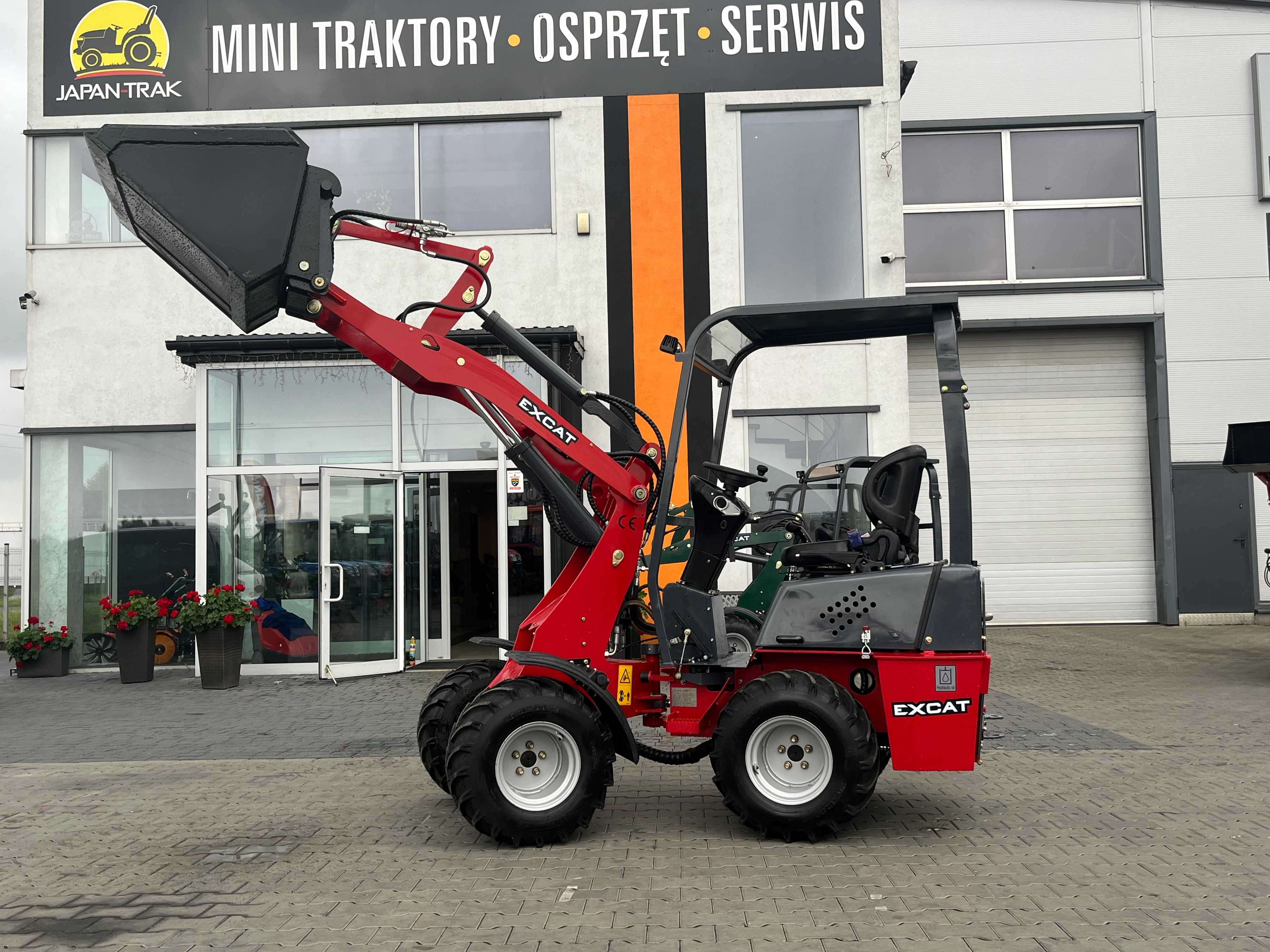 EXCAT X170 MINI ŁADOWARKA 4x4 1500kg PERKINS raty, leasing