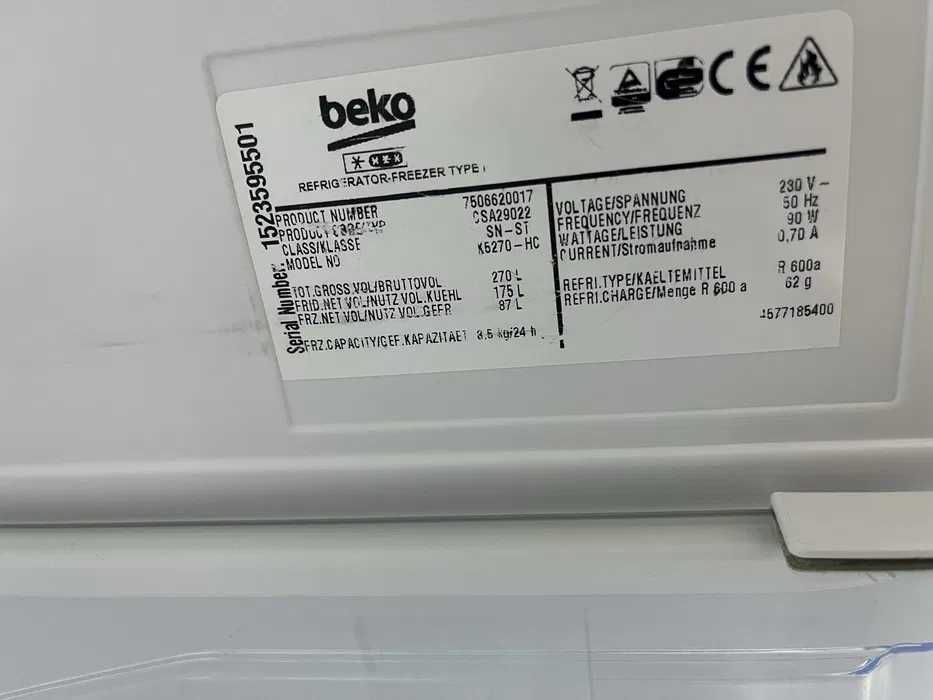 СУПЕР СОСТОЯНИЕ! Холодильник Beko K6270-HC Холодильник Беко Гарантия!