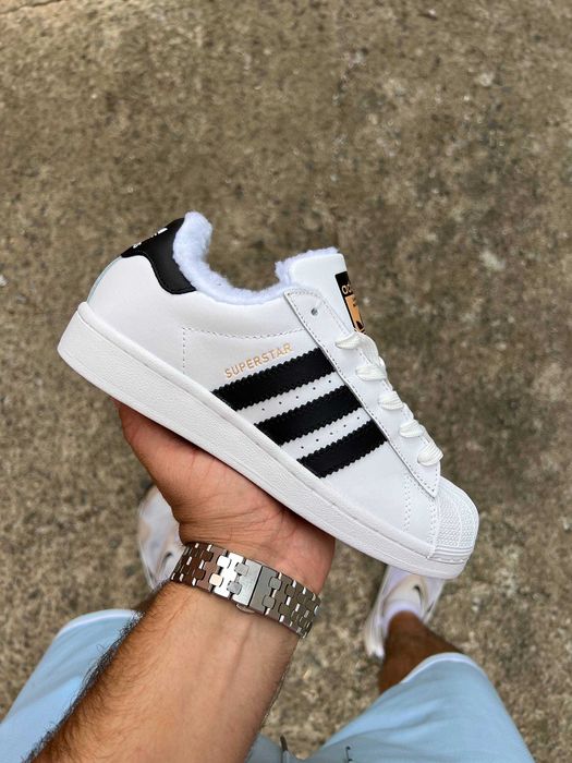 ХУТРО | Кросівки Adidas Superstar | адідас суперстар | зимові красовки
