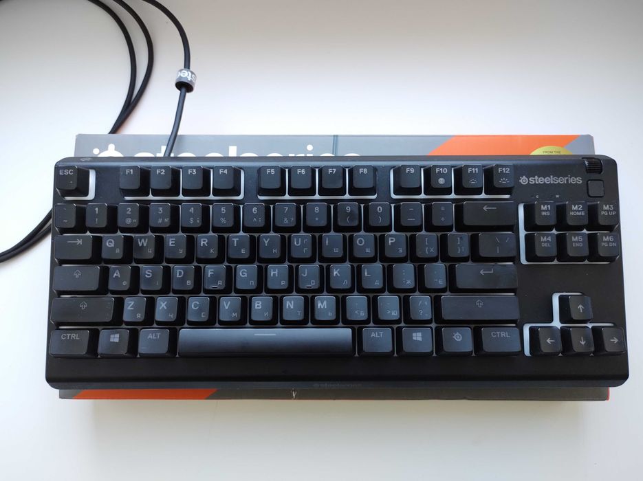 Турнірна клавіатура SteelSeries Apex 3 TKL UA Українська! (Гарантія)