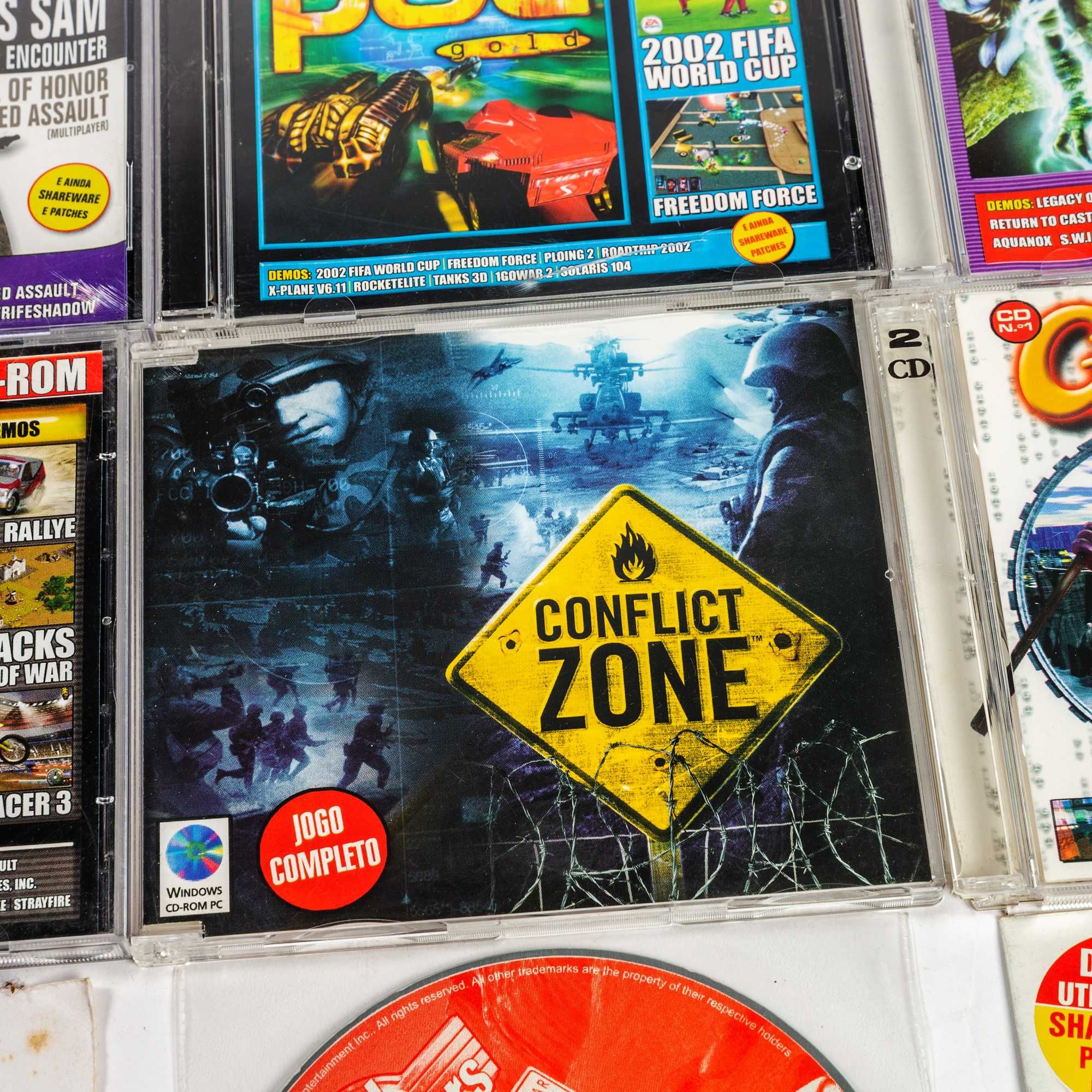 Lote de 35 CDs com Jogos e Demos para PC