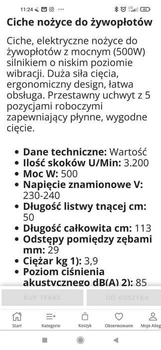 Nożyce elektryczne STIHL