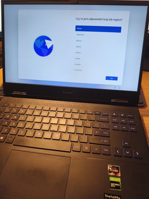 HP Omen Ryzen 7 NVIDIA GTX1660Ti 32GB RAM 512SSD- Laptop gamingowy