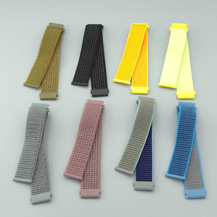 Ремінець нейлоновий липучка 22 мм для смарт годинника, ремешок часов