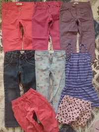 Spodnie 8 par dla dziewczynki roz.104/110